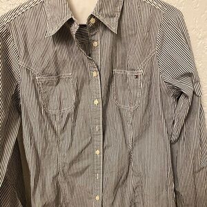 Tommy Hilfiger Striped Black and White Women's Shirt